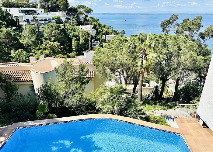 6020 Villa Martin, Casa Con Intimidad, Maravillosa Vista Panoramica A Canyelles Petites, Zona Muy Tranquila En La Colina, Jardin Con Zona Chill-Out. A.A. Parking - Es-258-82